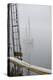 Washington State, Port Townsend. Sailboat in the Fog Off Port Townsend-Kevin Oke-Premier Image Canvas