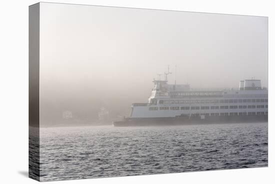 Washington State, Puget Sound. Ferry Emerges from Dense Fog-Trish Drury-Premier Image Canvas