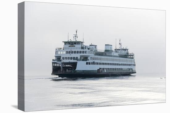 Washington State, Puget Sound. Ferry with Dense Fog Bank Limiting Visibility-Trish Drury-Premier Image Canvas