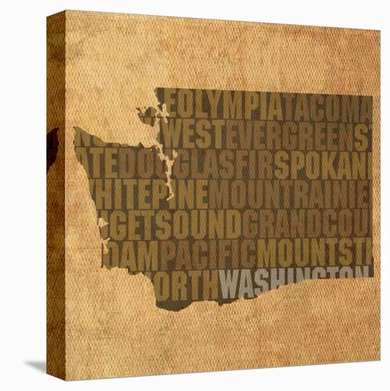 Washington State Words-David Bowman-Premier Image Canvas