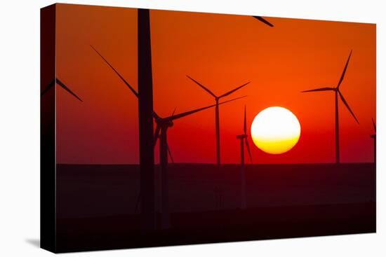 Washington, Walla Walla. Windmills. Stateline Wind Project-Brent Bergherm-Premier Image Canvas