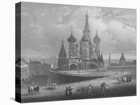 Wassili Blagennoi or the Cathedral of St. Basil Moscow, c1850-Albert Henry Payne-Premier Image Canvas