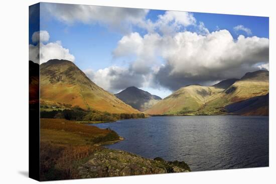 Wast Water with Great Gable and Scarfell Pike in the Distance-null-Premier Image Canvas