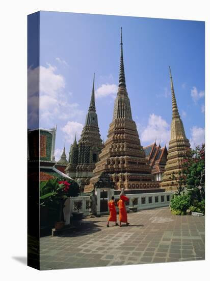 Wat Po and Monks, Bangkok, Thailand, Asia-G Richardson-Premier Image Canvas