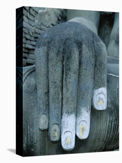 Wat Si Chum / Seated Buddha / Detail of Hand, SUKhothai, Thailand-Steve Vidler-Premier Image Canvas