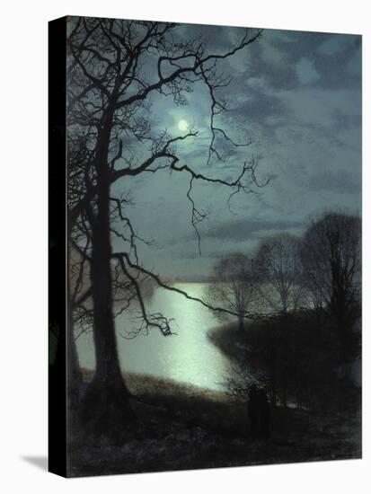 Watching a Moonlit Lake-John Atkinson Grimshaw-Premier Image Canvas