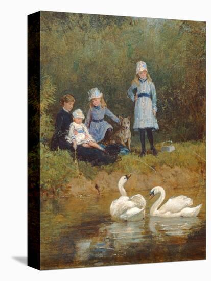 Watching the Swans-Heywood Hardy-Premier Image Canvas