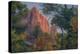 Watchman and Fall Frame, Zion Southwest Utah-Vincent James-Premier Image Canvas