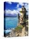 Watchtower, Fort San Felipe Del Morro, San Juan, Puerto Rico, USA, Caribbean-Miva Stock-Premier Image Canvas