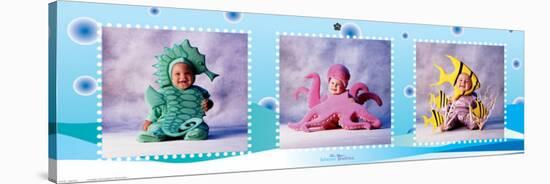 Water Babies Sitting-Tom Arma-Stretched Canvas