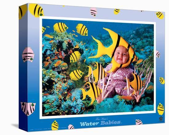 Water Babies, Yellow Fish-Tom Arma-Stretched Canvas