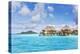 Water Bungalows of Pearl Beach Resort in the Lagoon of Bora Bora, French Polynesia-Matteo Colombo-Premier Image Canvas