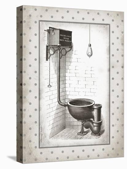 Water Closet I-Gwendolyn Babbitt-Stretched Canvas