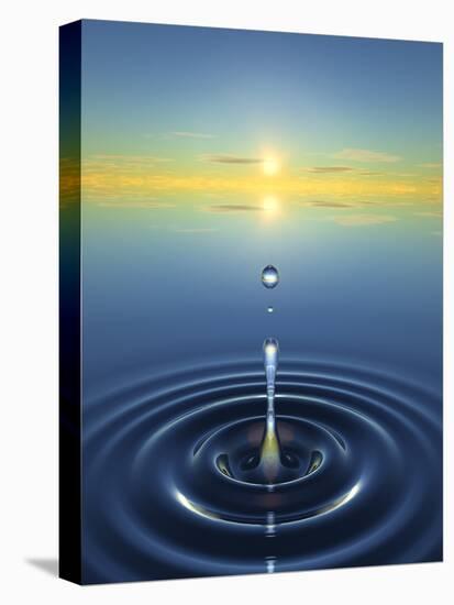 Water Drop Impact-David Parker-Premier Image Canvas