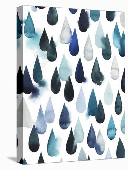 Water Drops I-Grace Popp-Stretched Canvas
