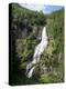 Water Falling from Rocks, Stalheim, Norway-null-Premier Image Canvas