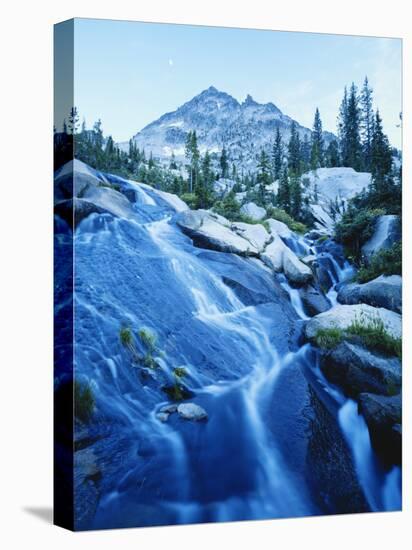 Water Flowing over Rocks at Dusk, Snowyside Peak, Sawtooth National Forest, Idaho, USA-Scott T. Smith-Premier Image Canvas