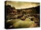 Water Flowing through Rocky Riverbed-Jan Lakey-Premier Image Canvas