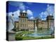 Water Fountain and Statue in the Garden before Blenheim Palace, Oxfordshire, England, UK-Nigel Francis-Premier Image Canvas