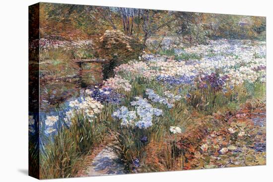 Water Garden-Childe Hassam-Stretched Canvas