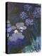 Water Lilies and Agapanthus-Claude Monet-Premier Image Canvas