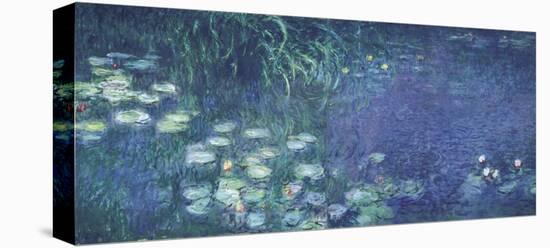 Water Lilies: Morning-Claude Monet-Stretched Canvas