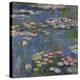 Water Lilies (Nymphéas), c.1916-Claude Monet-Stretched Canvas