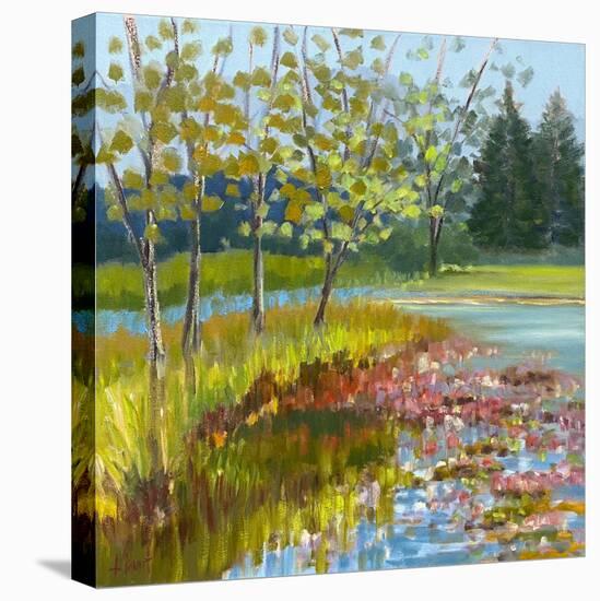 Water Lilies on the Lake-Libby Smart-Stretched Canvas