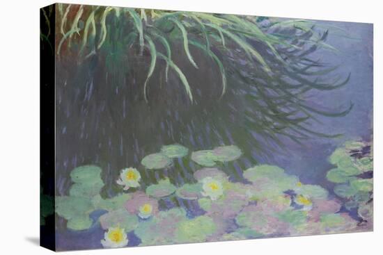 Water Lilies with Reflections of Tall Grass, 1914-17 (oil on canvas)-Claude Monet-Premier Image Canvas