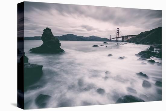 Water Movement at Marshall Beach - Golden Gate Bridge, San Francisco-Vincent James-Premier Image Canvas