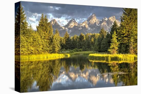 Water Reflection of the Teton Range-Richard Maschmeyer-Premier Image Canvas