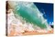 Water shot of a tubing shore break wave crashing onto a Hawaiian beach-Mark A Johnson-Premier Image Canvas