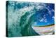 Water shot of a tubing wave off a Hawaiian beach-Mark A Johnson-Premier Image Canvas