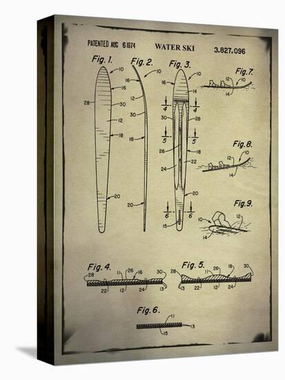 Water Ski Patent Buff-THE Studio-Premier Image Canvas