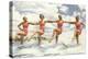 Water Skiers, Florida-null-Stretched Canvas