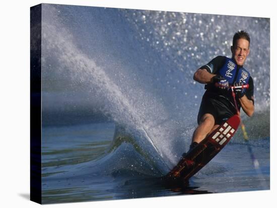 Water Skiier in Action-null-Premier Image Canvas