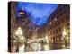 Water Street at Night, Gastown, Vancouver, British Columbia, Canada, North America-Christian Kober-Premier Image Canvas