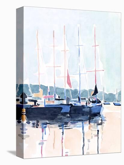 Watercolor Boat Club I-Emma Scarvey-Stretched Canvas