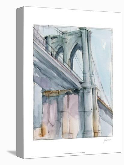 Watercolor Bridge Study II-Ethan Harper-Stretched Canvas