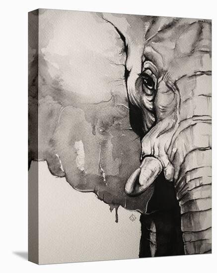 Watercolor Elephant-Sillier than Sally-Stretched Canvas
