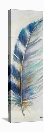 Watercolor Feather V-Patricia Pinto-Stretched Canvas