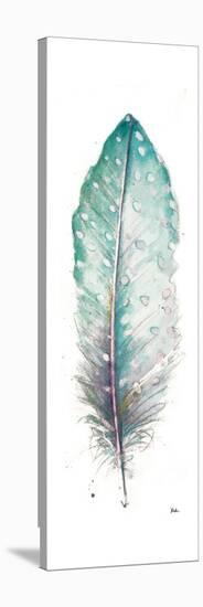 Watercolor Feather White I-Patricia Pinto-Stretched Canvas