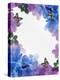 Watercolor Flowers and Butterflies-Irisangel-Stretched Canvas