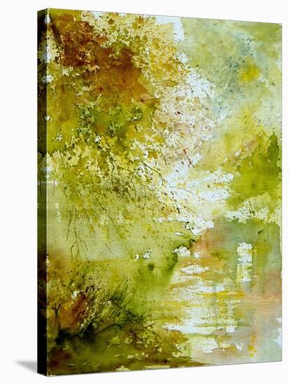 Watercolor - landscape - 211005-Pol Ledent-Stretched Canvas
