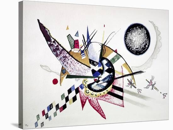 Watercolor Painting of Composition-Wassily Kandinsky-Stretched Canvas