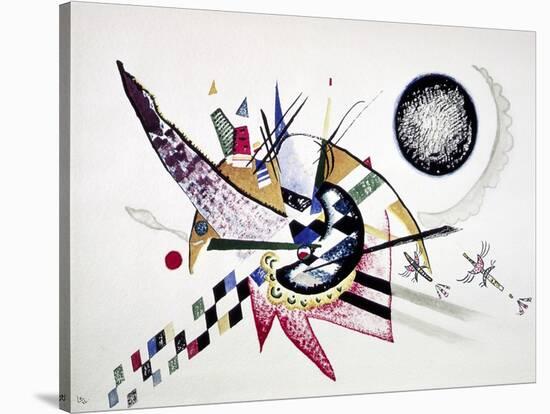 Watercolor Painting of Composition-Wassily Kandinsky-Stretched Canvas