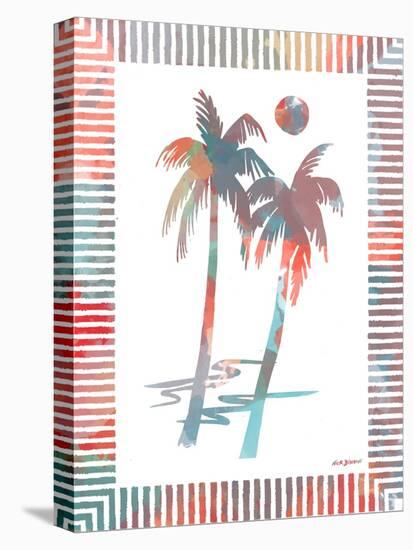 Watercolor Palms I-Nicholas Biscardi-Stretched Canvas