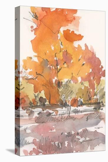 Watercolor Treeline Sketch II-Samuel Dixon-Stretched Canvas