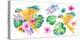 Watercolor Tropical Flower Ornament Decorated with Macaw Bird-SophonK-Premier Image Canvas