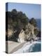 Waterfall and Beach at Julia Pfeiffer Burns State Park, Near Big Sur, California-Donald Nausbaum-Premier Image Canvas